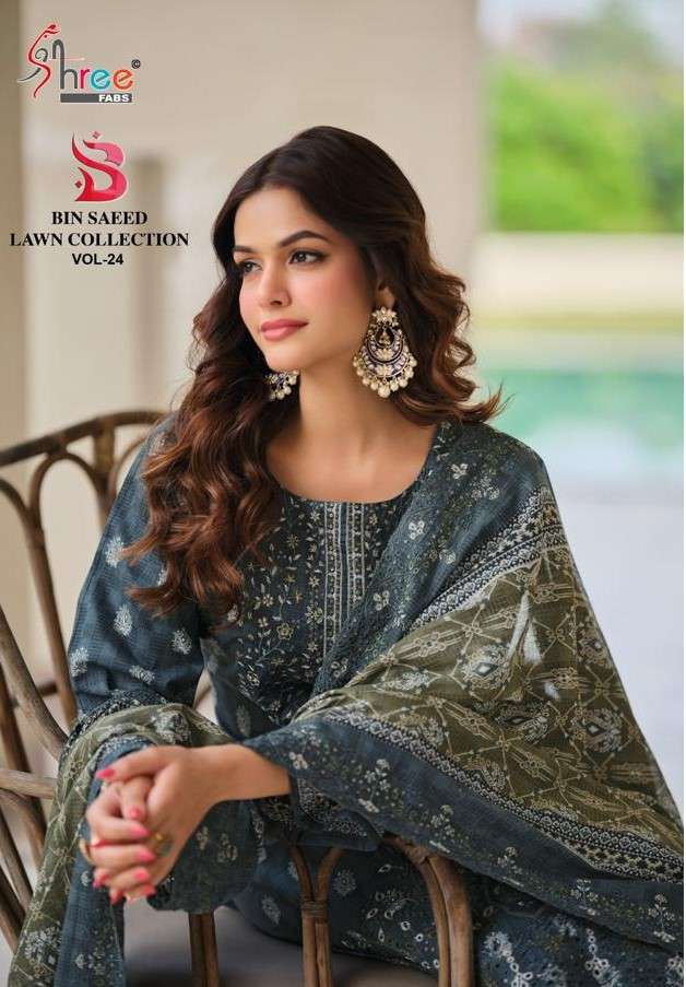 BIN SAEED LAWN COLLECTION VOL-24 BY SHREE